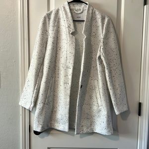 Old Navy - size medium - white and black pea coat
